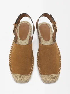 Parfois Pele|Alpercatas e Cunhas new*Alpercata De Pele E Juta | Bege