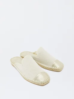 Parfois Alpercatas e Cunhas new|Sapatos Rasos*Alpercatas De Juta Bicolor | Dourado