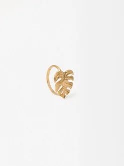 Parfois Anéis*Anel Com Folha | Dourado