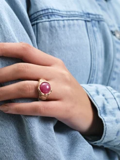 Parfois Anéis|Brincos*Anel Com Pedra | Rosa