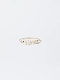 Parfois Bijuteria Delicada|Anéis*Anel Com Pérola De Água Doce | Dourado