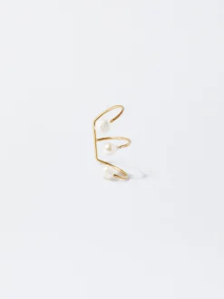 Parfois Anéis*Anel Com Pérola De Água Doce | Dourado