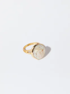 Parfois Anéis*Anel Com Pérola De Água Doce | Dourado