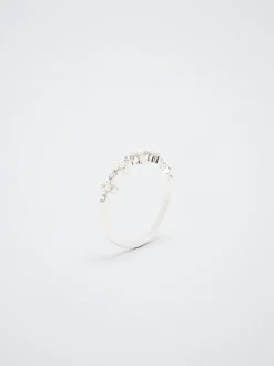 Parfois Bijuteria Delicada|Anéis*Anel Com Pérolas Dourado | Prateado
