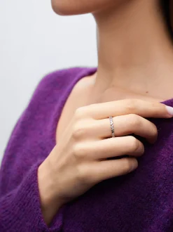 Parfois Bijuteria Delicada|Anéis*Anel Com Zircónias | Prateado