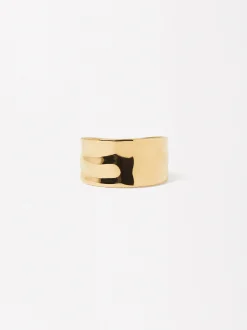 Parfois Aço inoxidável*Anel De Aço Inoxidável | Dourado
