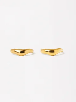 Parfois Aço inoxidável*Anel De Aço Inoxidável Duplo | Dourado