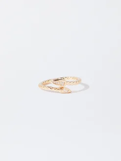 Parfois Bijuteria Delicada|Anéis*Anel Dourado Cobra | Multicor