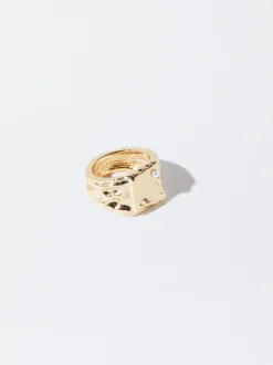 Parfois Anéis*Anel Com Pérola | Dourado