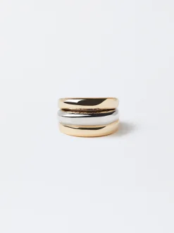 Parfois Básicos|Anéis*Anel Triplo | Dourado