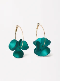 Parfois Bijuteria de festa new|Brincos*Argolas Com Maxiflor | Azul
