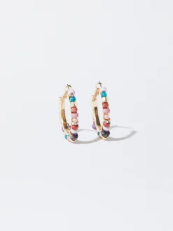 PARFOIS Brincos*Argolas Com Missangas | Multicor