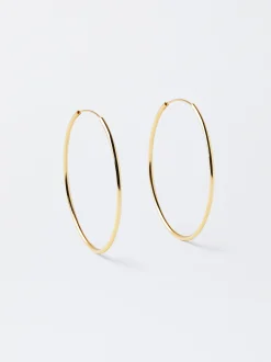 Parfois Básicos|Prata 925*Argolas Longas De Prata 925 | Dourado