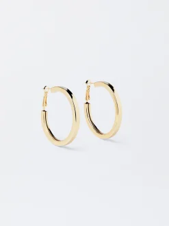 Parfois Básicos|Brincos*Argolas Médias Prateadas Prateado | Dourado