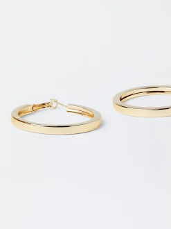 Parfois Básicos|Brincos*Argolas Médias Prateadas Prateado | Dourado