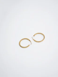 Parfois Básicos|Brincos*Argolas Médias Prateadas Prateado | Dourado