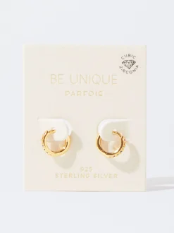 Parfois Crie os seus Brincos*Argolas Personalizáveis Prata 925 Com Zircónias | Multicor