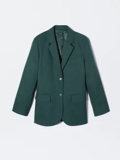 Parfois Blazers e Casacos*Blazer Com Lã Preto | Azul