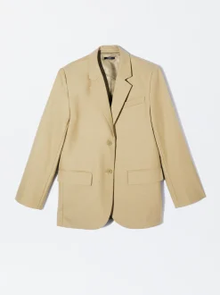 Parfois Blazers e Casacos*Blazer Com Lã Preto | Bege