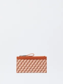 Parfois Porta-moedas*Bolsa Para Moedas Estampada Preto | Laranja