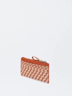 Parfois Porta-moedas*Bolsa Para Moedas Estampada Preto | Laranja