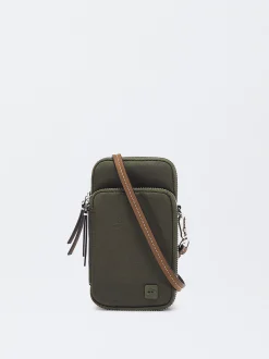 Parfois Acessórios Telemóvel|Básicos*Bolsa Para Telemóvel De Nylon Preto | Caqui