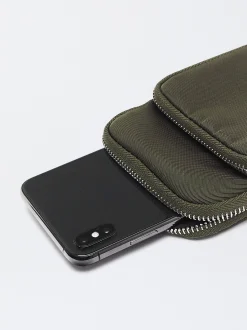 Parfois Acessórios Telemóvel|Básicos*Bolsa Para Telemóvel De Nylon Preto | Caqui