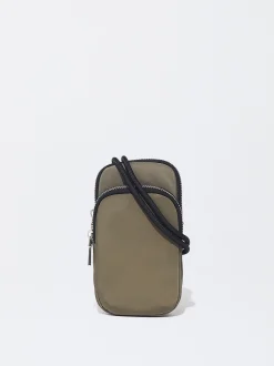 Parfois Acessórios Telemóvel|Bolsas para Telemóvel*Bolsa Para Telemóvel De Nylon Preto | Caqui