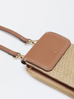 Parfois Acessórios Telemóvel|Bolsas para Telemóvel*Bolsa Para Telemóvel Efeito Palha | Bege