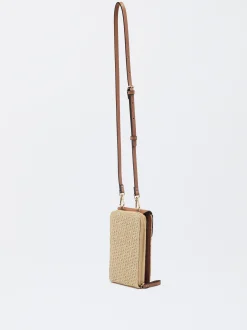 Parfois Acessórios Telemóvel|Bolsas para Telemóvel*Bolsa Para Telemóvel Efeito Palha | Bege