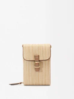 Parfois Bolsas para Telemóvel|Bolsas para Telemóvel*Bolsa Para Telemóvel Efeito Palha Natural | NC