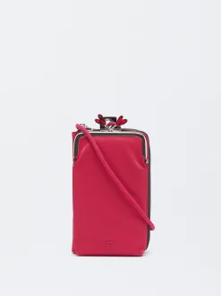 Parfois Acessórios Telemóvel|Bolsas para Telemóvel*Bolsa Para Telemóvel Efeito Nylon Preto | FÚcsia
