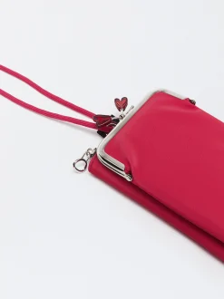 Parfois Acessórios Telemóvel|Bolsas para Telemóvel*Bolsa Para Telemóvel Efeito Nylon Preto | FÚcsia