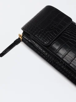 Parfois Acessórios Telemóvel|Bolsas para Telemóvel*Bolsa Para Telemóvel Gravado Animal Bege | Preto