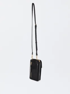 Parfois Acessórios Telemóvel|Bolsas para Telemóvel*Bolsa Para Telemóvel Gravado Animal Bege | Preto