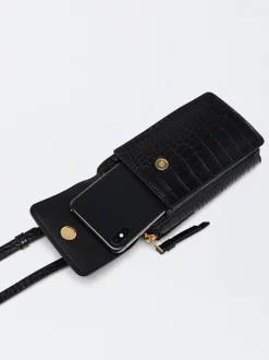 Parfois Acessórios Telemóvel|Bolsas para Telemóvel*Bolsa Para Telemóvel Gravado Animal Bege | Preto