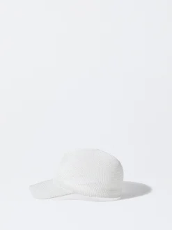 Parfois Chapéus*Boné Efeito Palha Camel | Branco