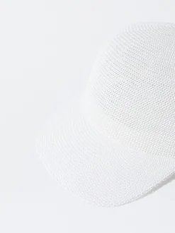 Parfois Chapéus*Boné Efeito Palha Camel | Branco