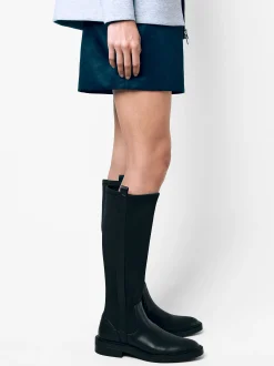 Parfois Botas e Botins*Botas Plana Em Stretch | Preto
