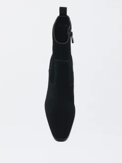 Parfois Pele|Botas e Botins*Botins Cowboy Em Pele Com Tacão | Preto