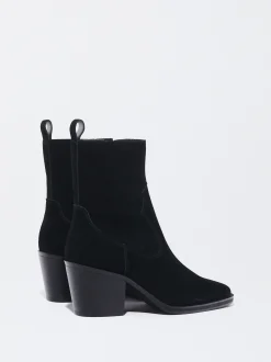 Parfois Pele|Botas e Botins*Botins Cowboy Em Pele Com Tacão | Preto