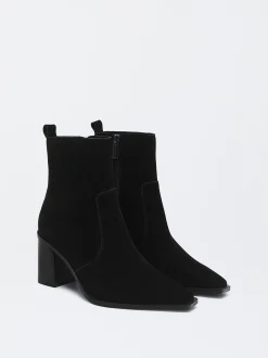 Parfois Pele|Botas e Botins*Botins De Pele Cowboy | Preto