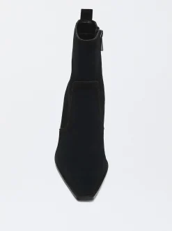 Parfois Pele|Botas e Botins*Botins De Pele Cowboy | Preto