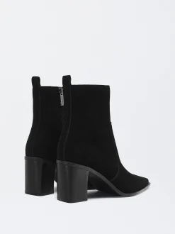 Parfois Pele|Botas e Botins*Botins De Pele Cowboy | Preto