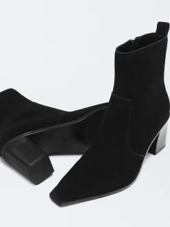 Parfois Pele|Botas e Botins*Botins De Pele Cowboy | Preto