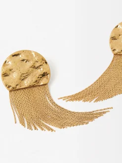 Parfois Bijuteria de festa new|Brincos*Brincos Cascata Com Efeito Martelado | Dourado
