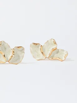 Parfois Básicos|Brincos*Brincos Com Flor | Dourado