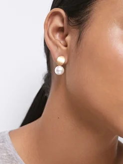 Parfois Básicos|Brincos*Brincos Com Pedra Verde | Branco