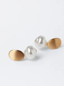 Parfois Bijuteria Delicada|Bijuteria de festa new*Brincos Com Pedra Verde | Branco