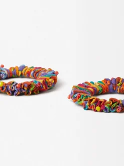 Parfois Brincos*Brincos De Argola De Algodão Reciclado - Edição Limitada | Multicor